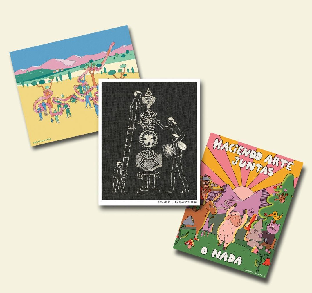 Publicaciones e ilustraciones de proyectos de arte ciudadano desarrollados en el programa Concomitentes