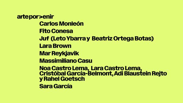 Seleccionados de Arte x Venir