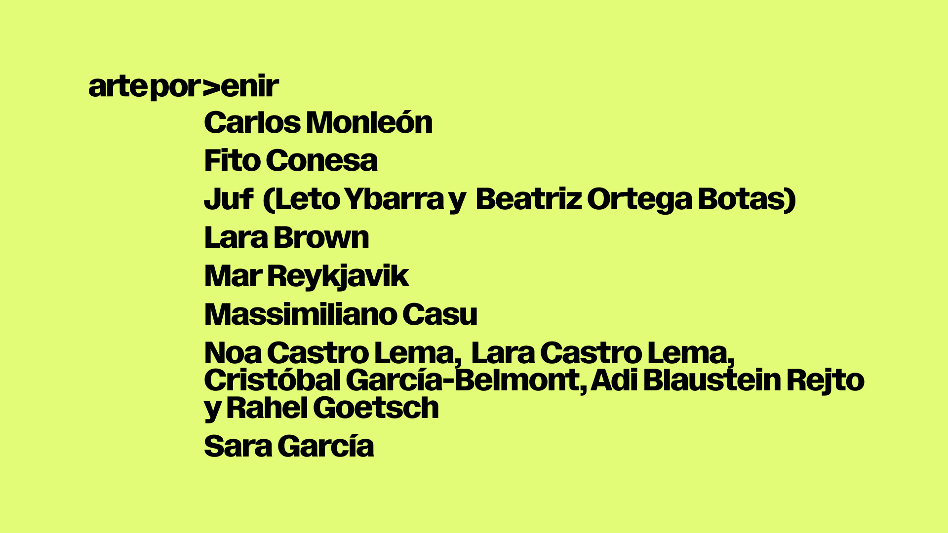 Seleccionados de Arte x Venir