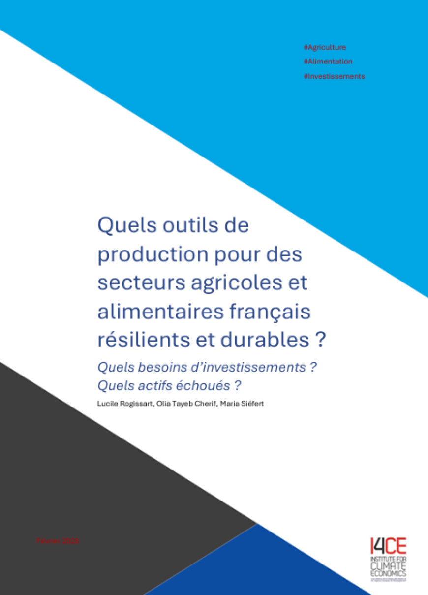 Etude I4CE alimentation durable